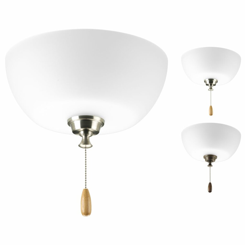 Progress Lighting P2649-01WB Fixture Spherical two-light fan light kit