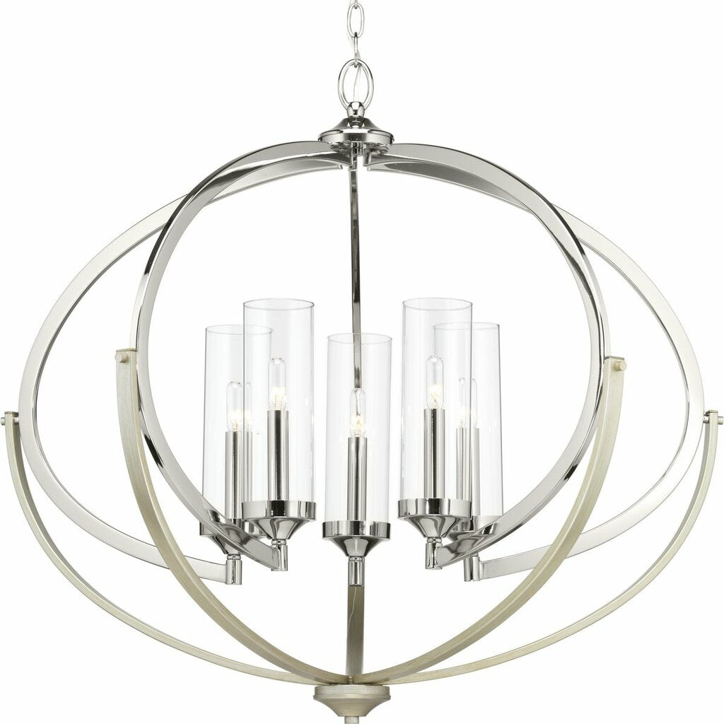 Progress Lighting P400117-104 Fixture Mixed finishes such as Polished