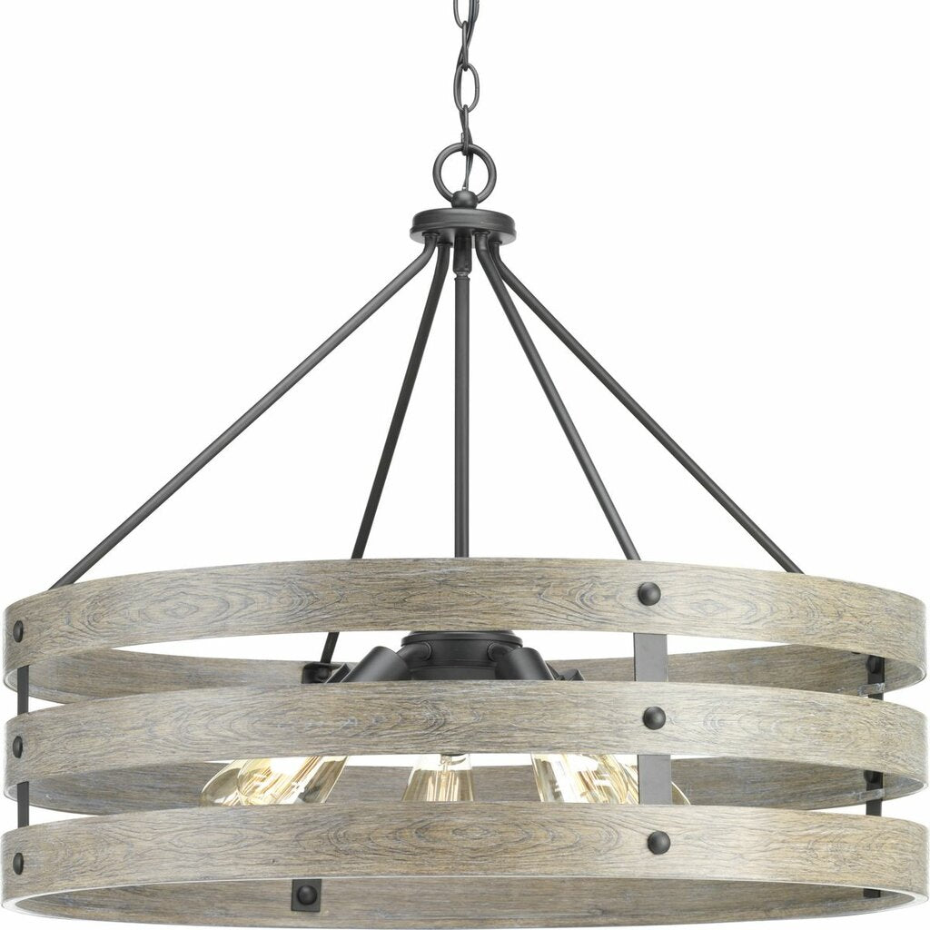 Progress Lighting P500090-143 Fixture Three circular bands wrap