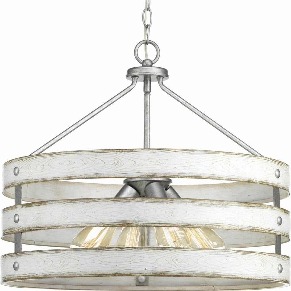 Progress Lighting P500023-141 Fixture Three circular bands wrap