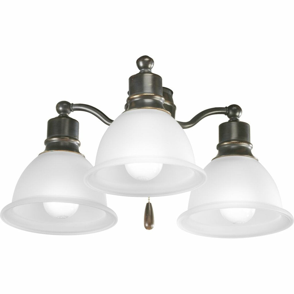 Progress Lighting P2623-20WB Fixture Antique Bronze three-light fan