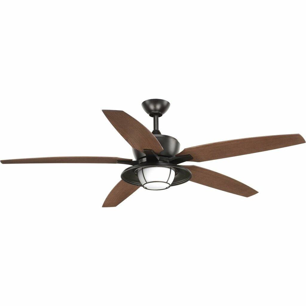Progress Lighting P2564-2030K This five-blade 60 inch Antique Bronze