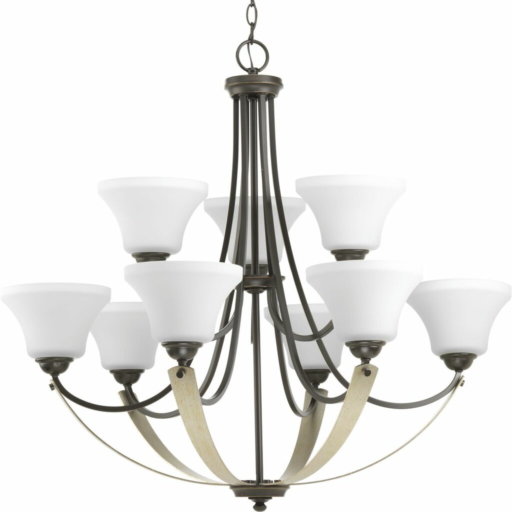 Progress Lighting P400013-020 Chandelier Fixture Mixed finishes of