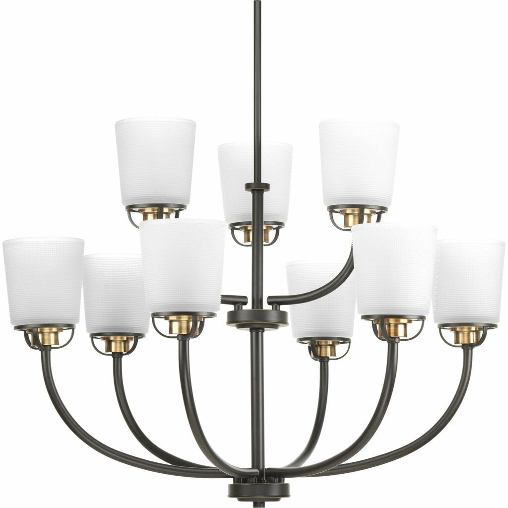 Progress Lighting P400010-020 Chandelier Fixture A modern form with