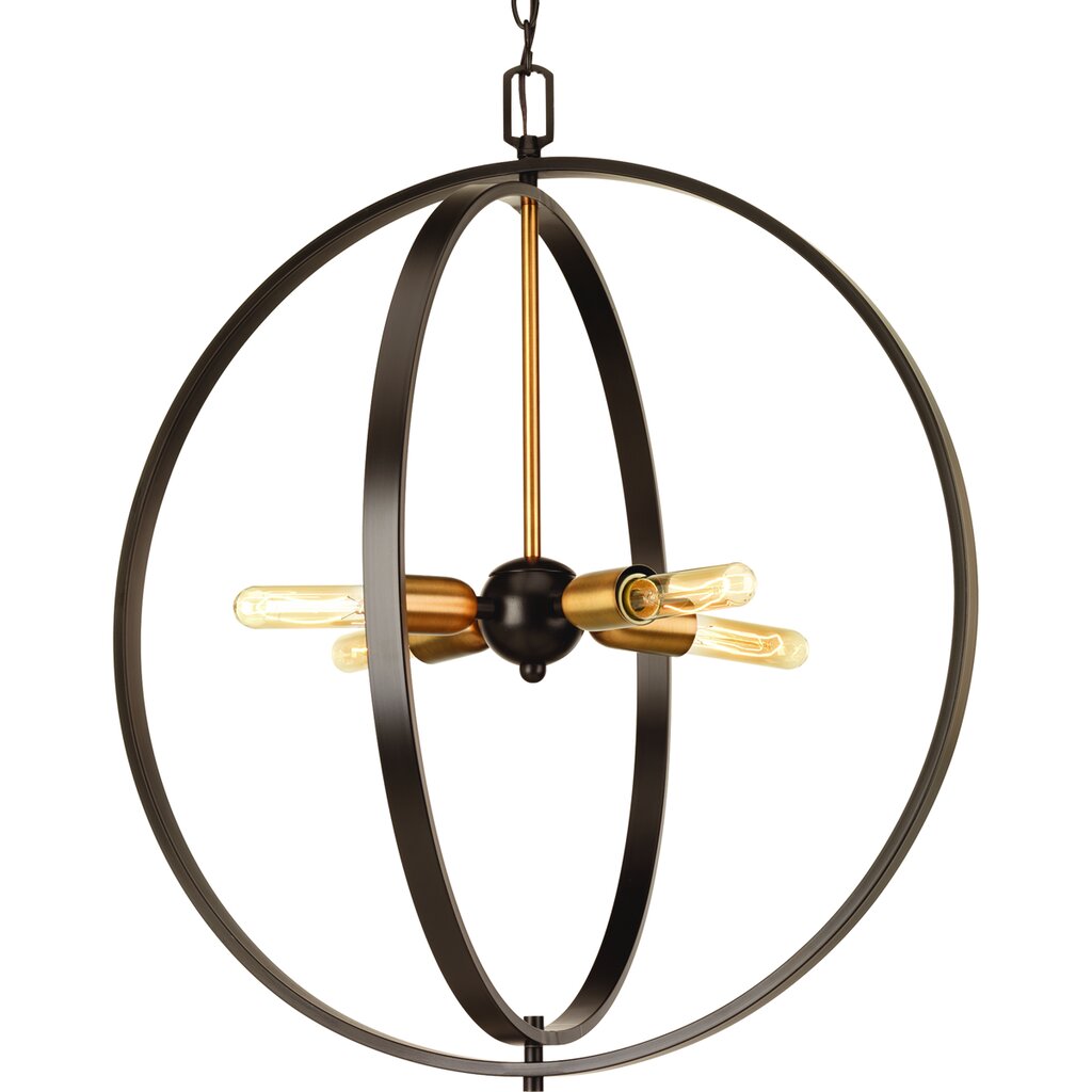 Progress Lighting P5191-20 Pendant Fixture The four-light sphere large