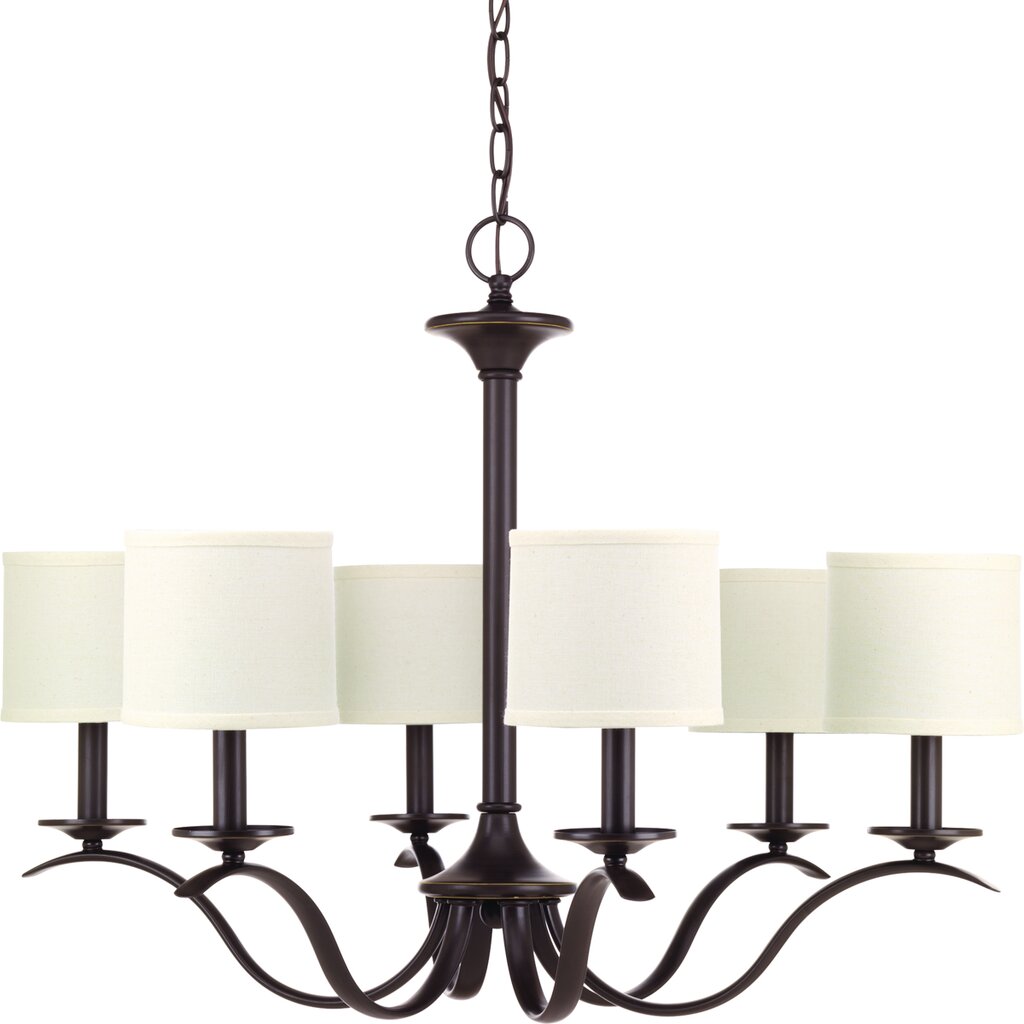 Progress Lighting P4739-20 Chandelier Fixture Antique Bronze six-light