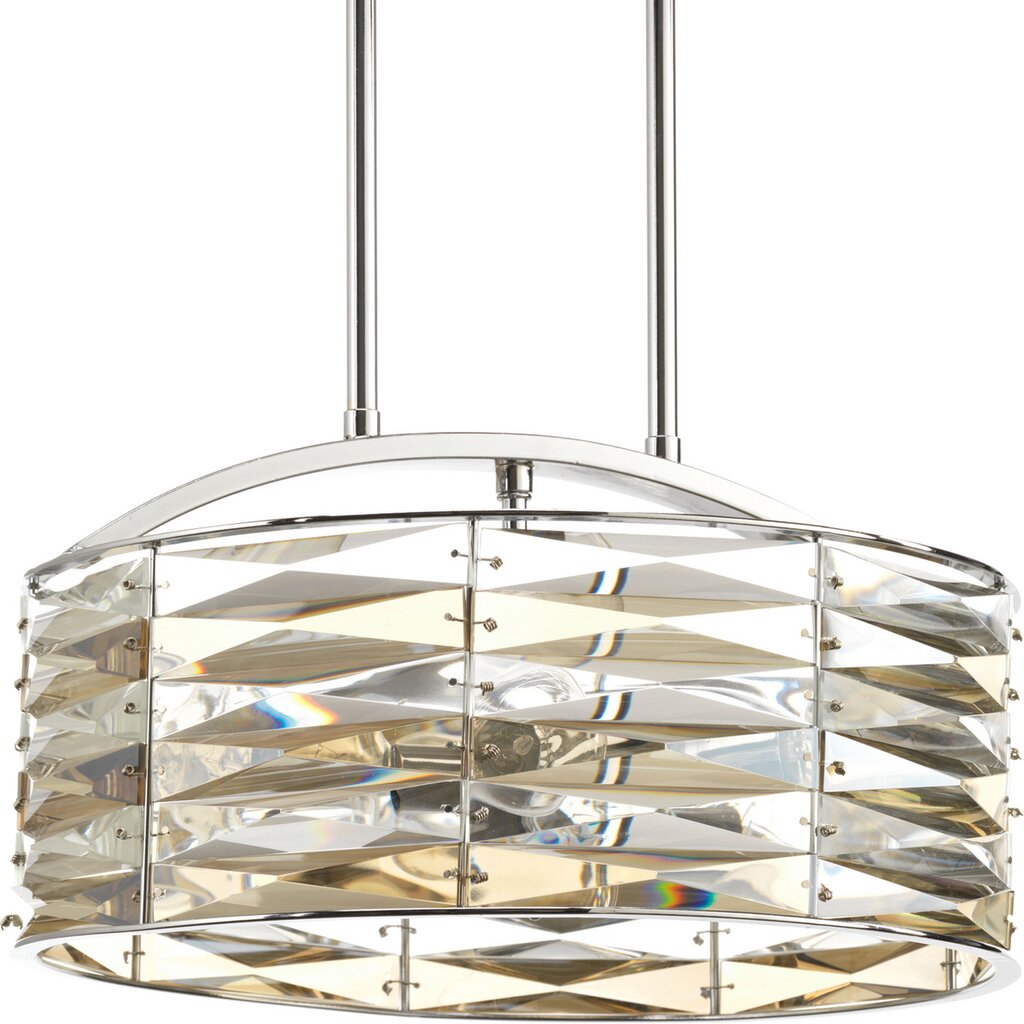 Progress Lighting P5185-15 Pendant Fixture With alternating clear and