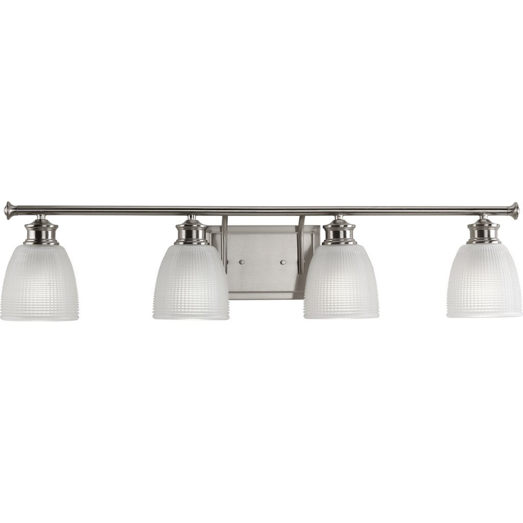 Progress Lighting P2118-09 Bath Fixture Four-light bath from the Lucky