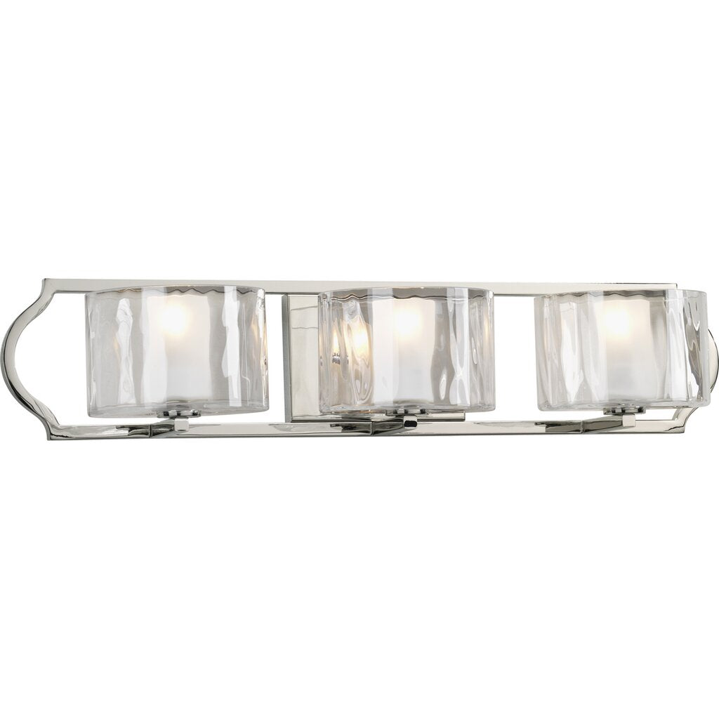 Progress Lighting P3077-104WB Bath Fixture Three-light bath fixture