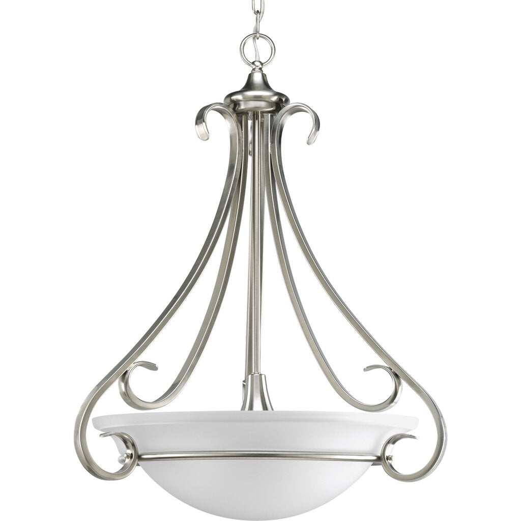 Progress Lighting P3847-09 Fixture Three-light inverted pendant with