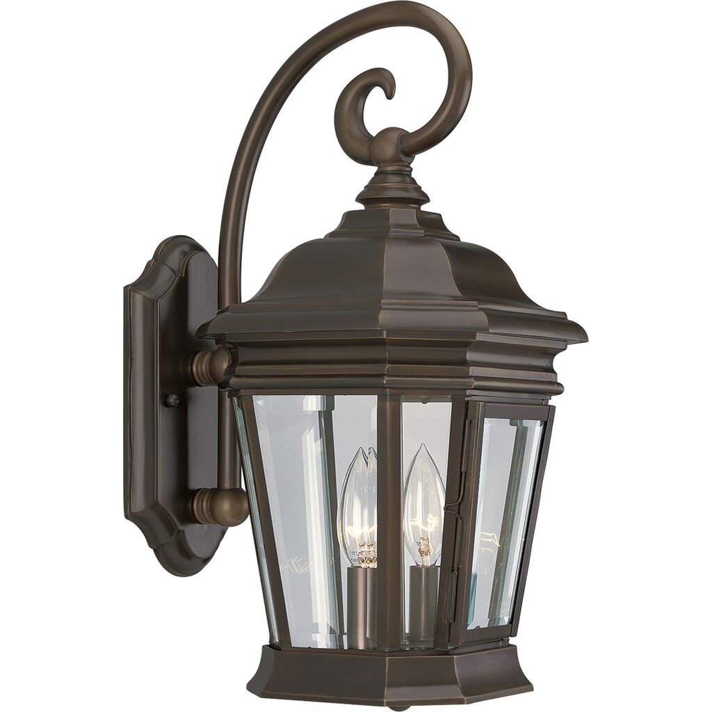 Progress Lighting P5671-108 Fixture Two-light wall lantern with clear