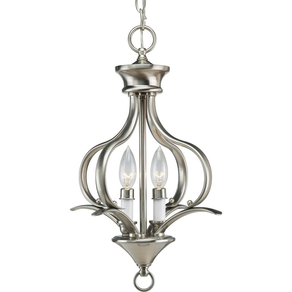 Progress Lighting P3806-09 Fixture Two-light foyer fixture featuring