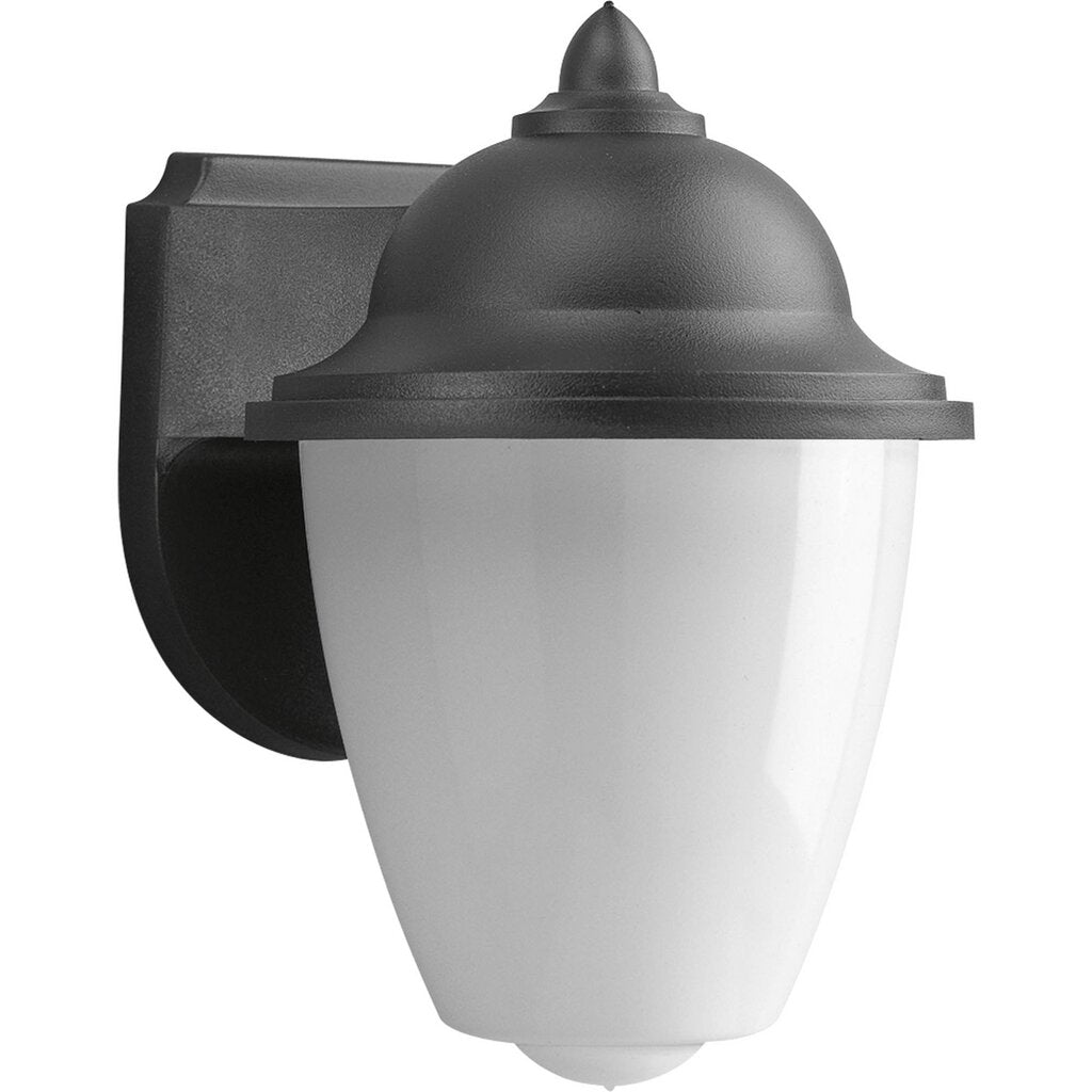 Progress Lighting P5844-31 Fixture A black one-light plastic wall