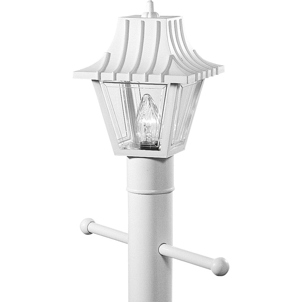Progress Lighting P5414-30 Fixture Post lantern with ribbed mansard