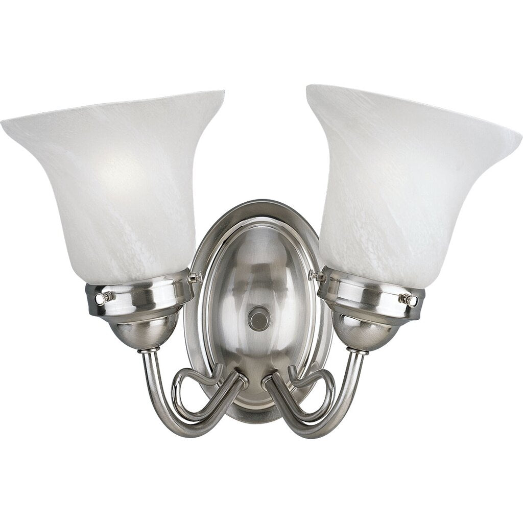 Progress Lighting P3368-09 Bath Fixture Two-light bath fixture from