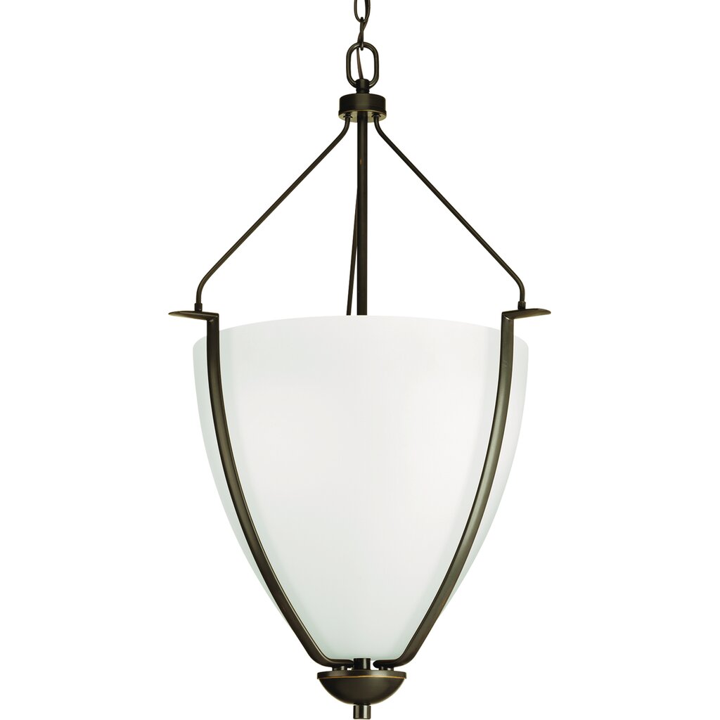 Progress Lighting P3969-20W Fixture Three-light foyer fixture with
