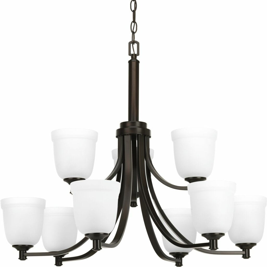 Progress Lighting P400054-020 Fixture Topsail features a graceful