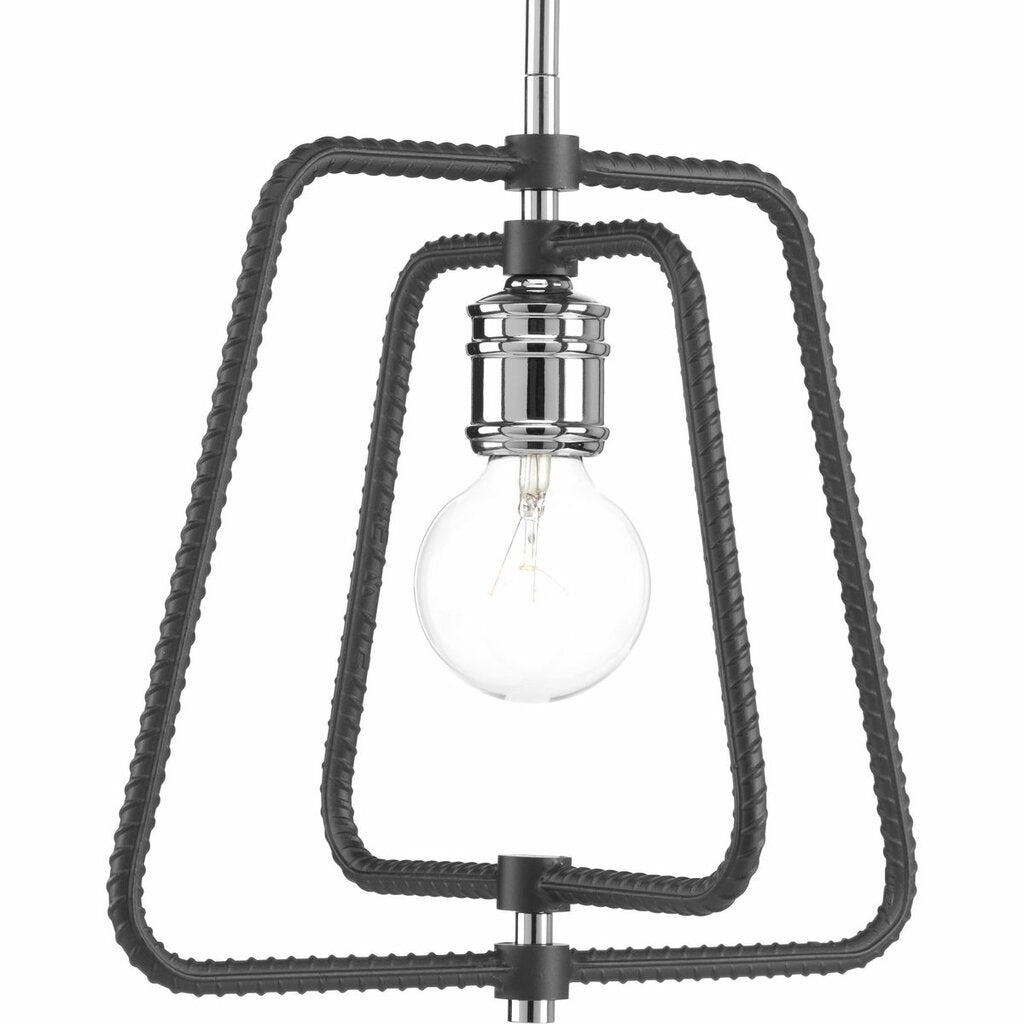 Progress Lighting P500119-015 Fixture The Re-Bar mini-pendant is