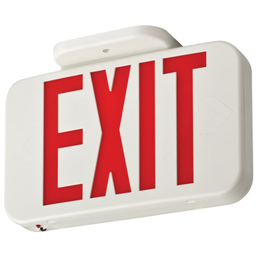 Lithonia EXRG M6 Fixture Thermoplastic LED exit red/green switchable
