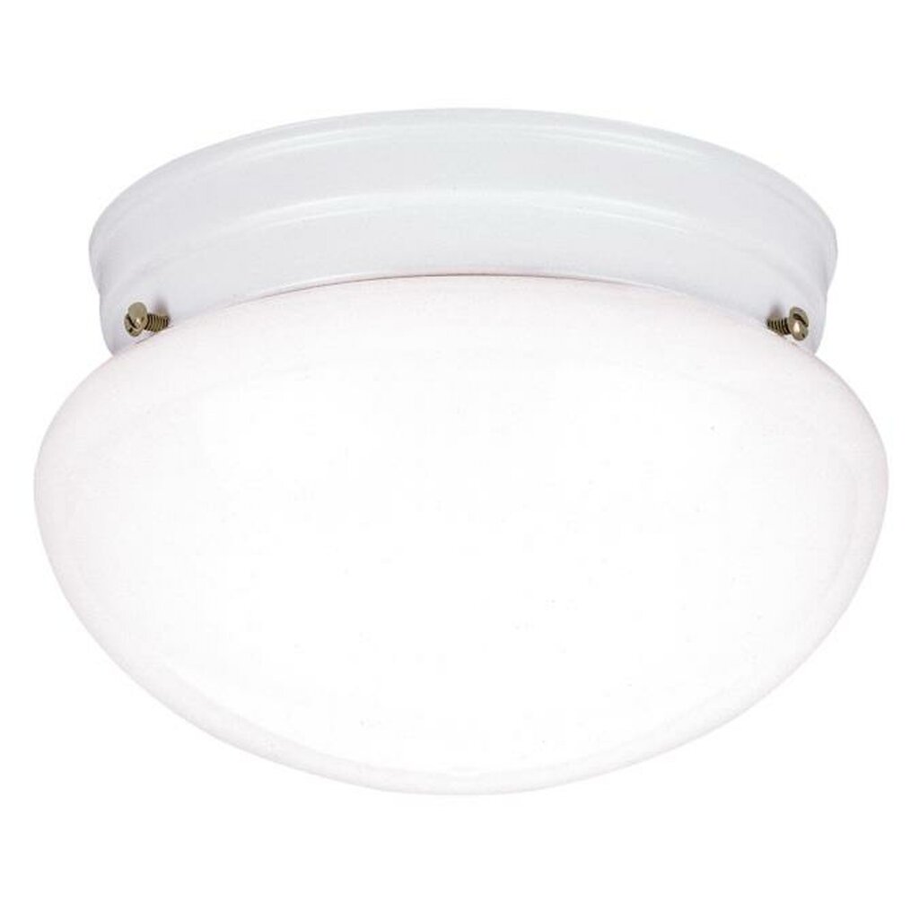 Westinghouse 6661100 Fixture 2 Light Flush White Finish with Glass