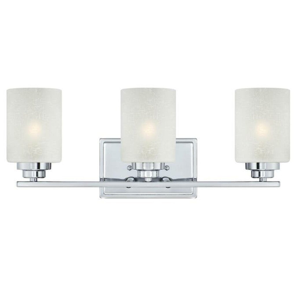Westinghouse 63438B Sconce Fixture 3 Light Wall Chrome Finish with