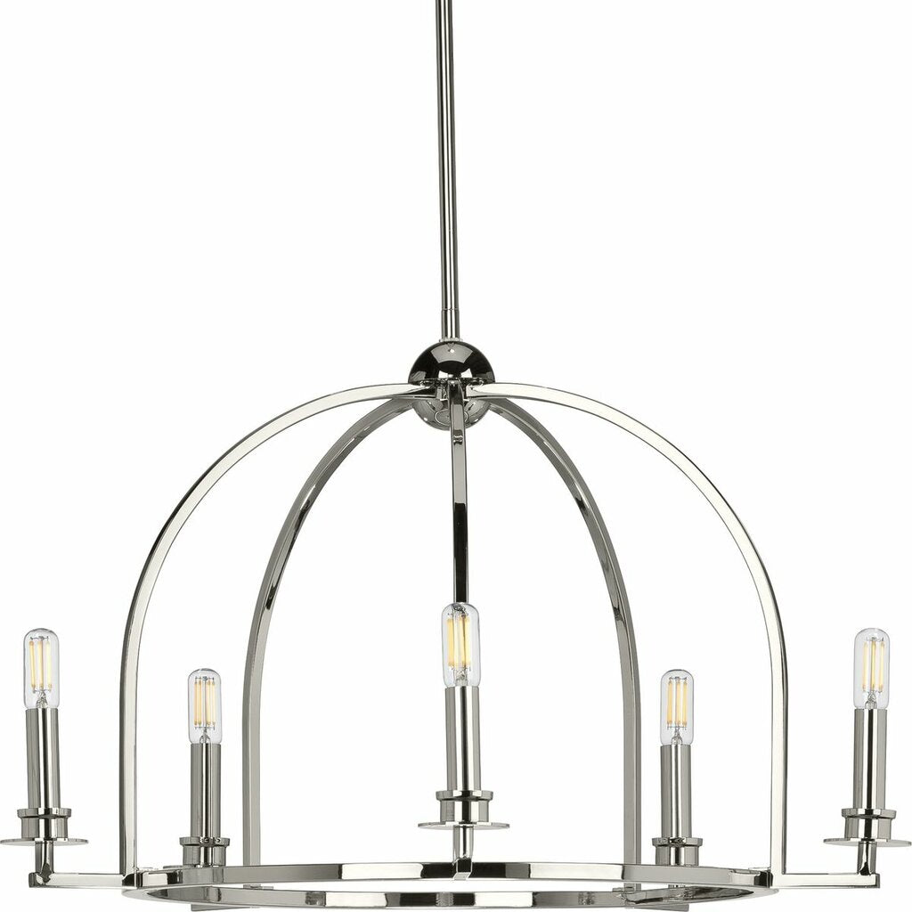 Progress Lighting P400115-104 Fixture The airy open-cage design of the