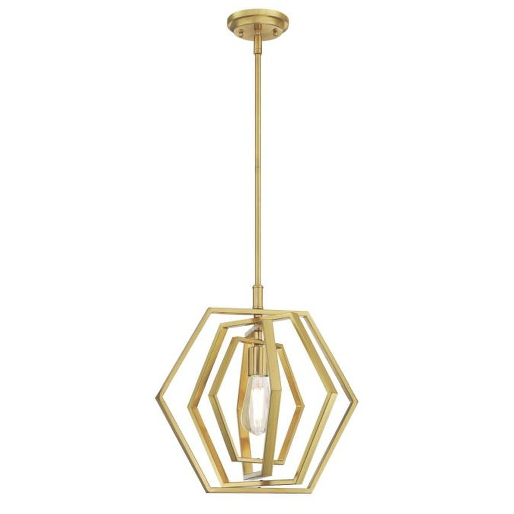 Westinghouse 6369700 Pendant Fixture Champagne Brass Finis