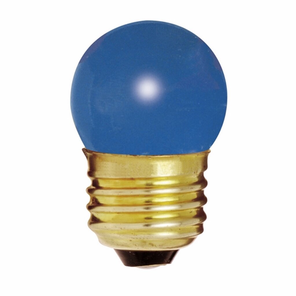25 pack - Satco S3608 7.5W S11 Blue Light Bulb