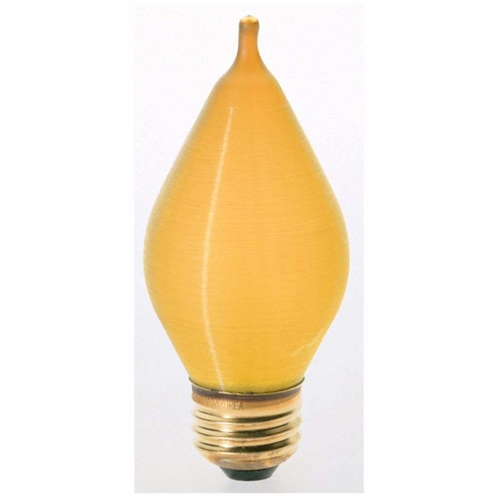 25 pack - Satco S3416 40W C15 Amber Light Bulb
