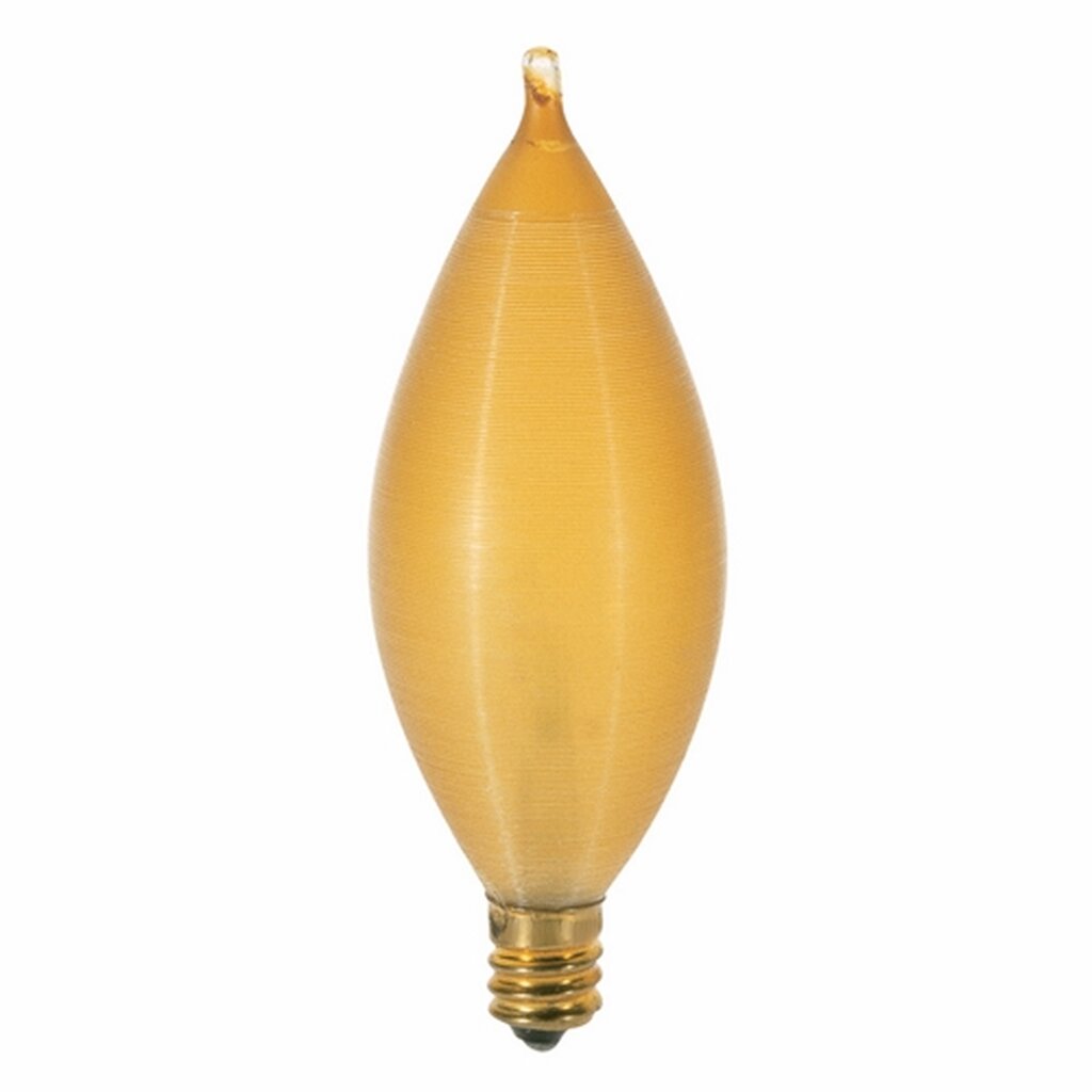25 pack - Satco S3406 25W C11 Amber Light Bulb