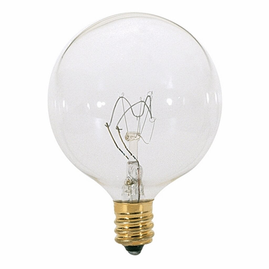 Satco S3822 25W G16.5 Warm White Incandescent Light Bulb