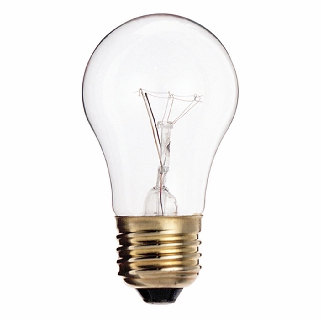 25 pack - Satco S3814 25W A15 Warm White Incandescent Light Bulb