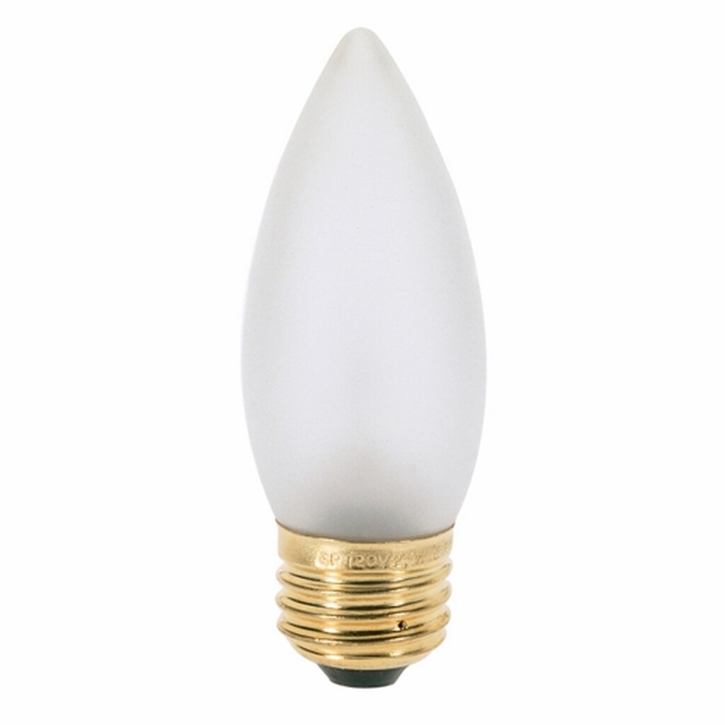 25 pack - Satco S3234 25W B11 Warm White Incandescent Light Bulb