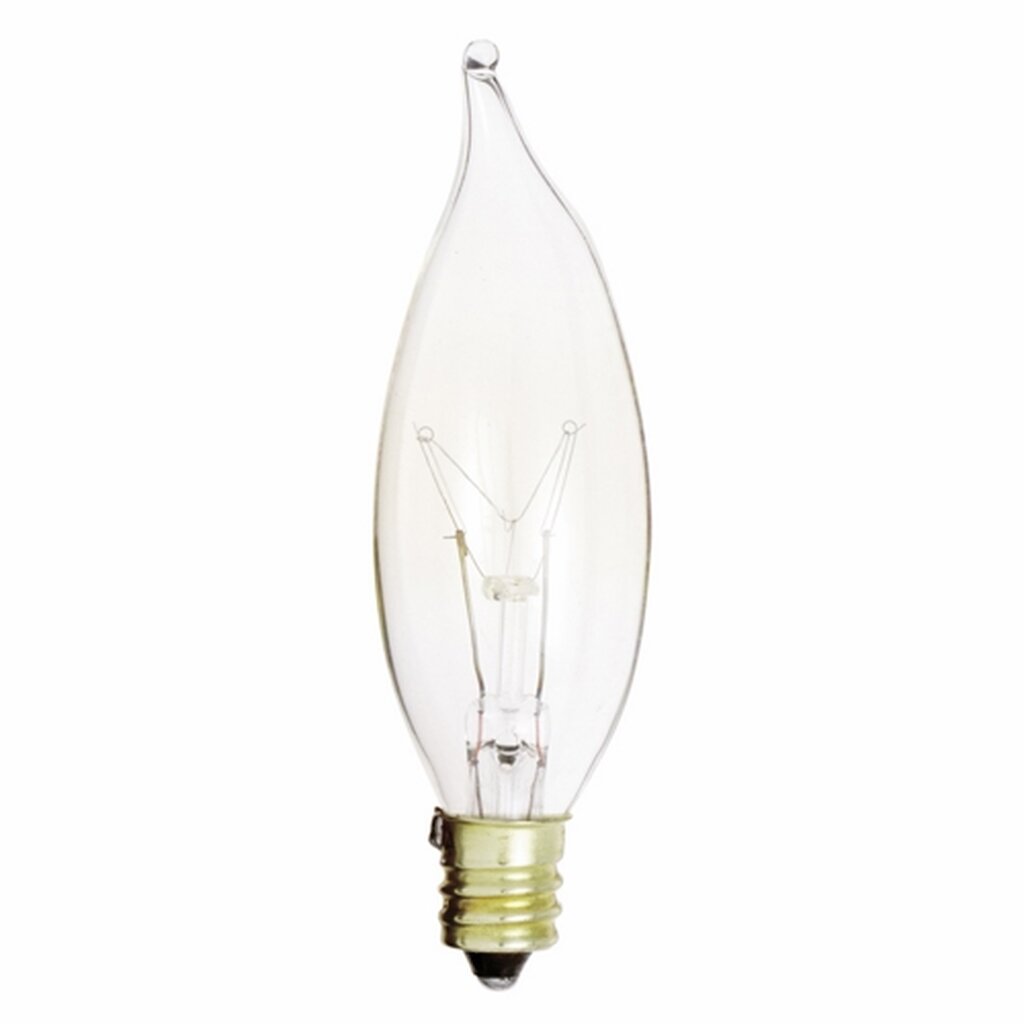 25 pack - Satco S3273 15W CA8 Warm White Incandescent Light Bulb