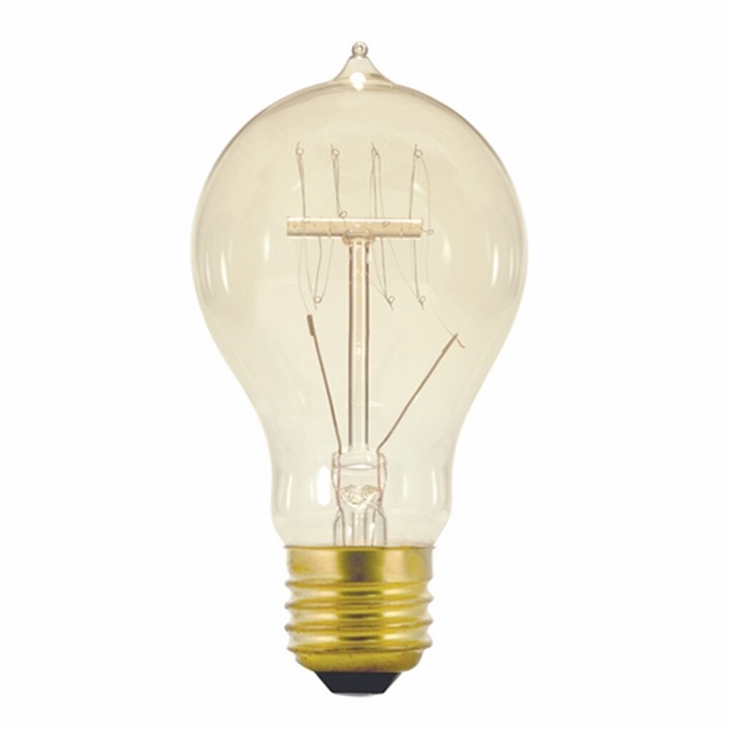 6 pack - Satco S2412 40W A19 Warm White Incandescent Light Bulb