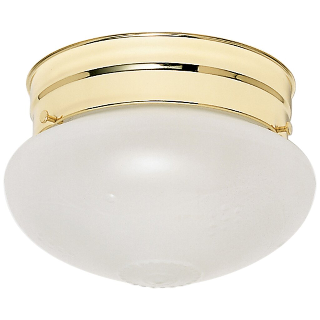 Satco 77/123 Fixture 1 Light - 6 Flush Mount Small Frosted Grape