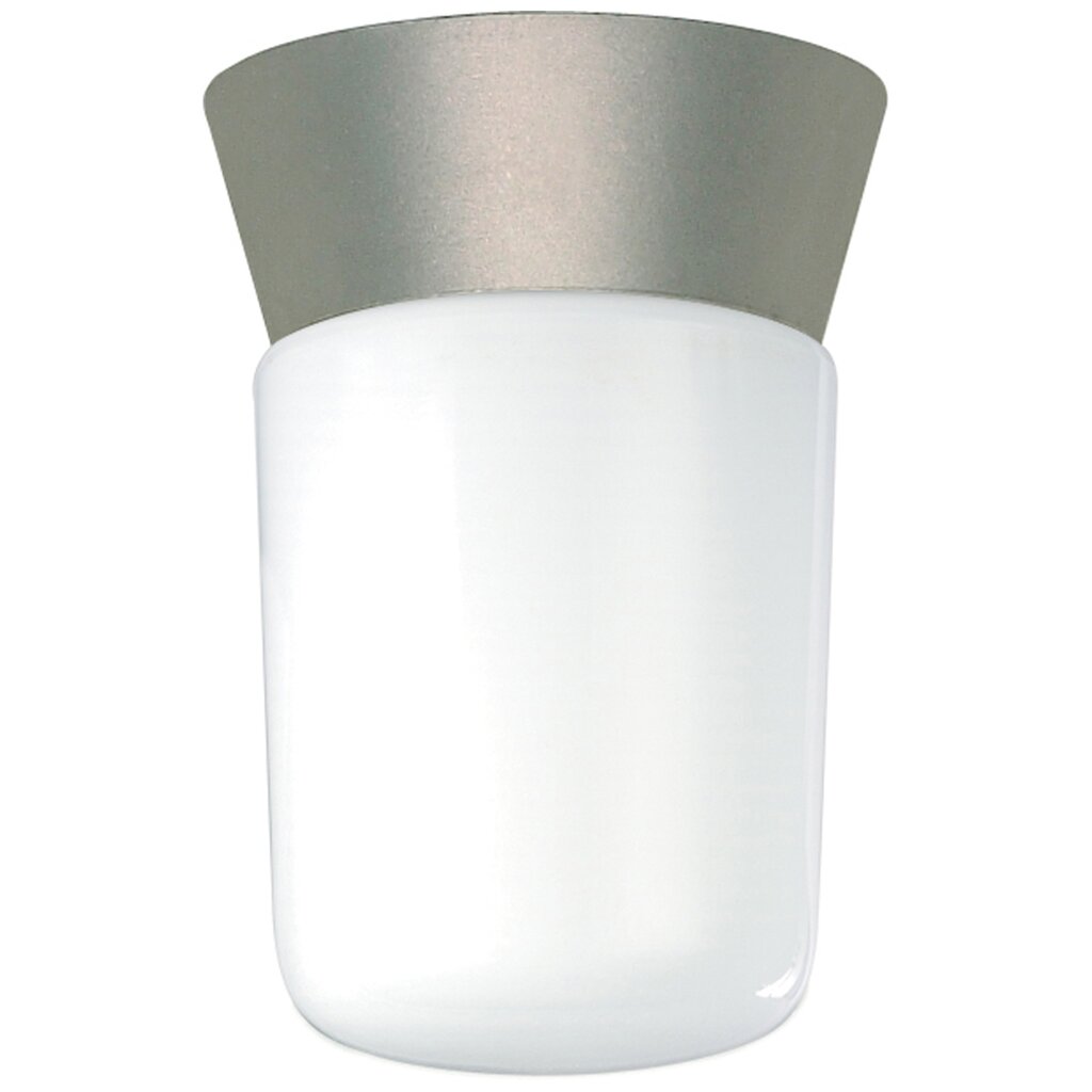 Satco 77/155 Fixture 1 Light - 8 Utility Ceiling Mount With White