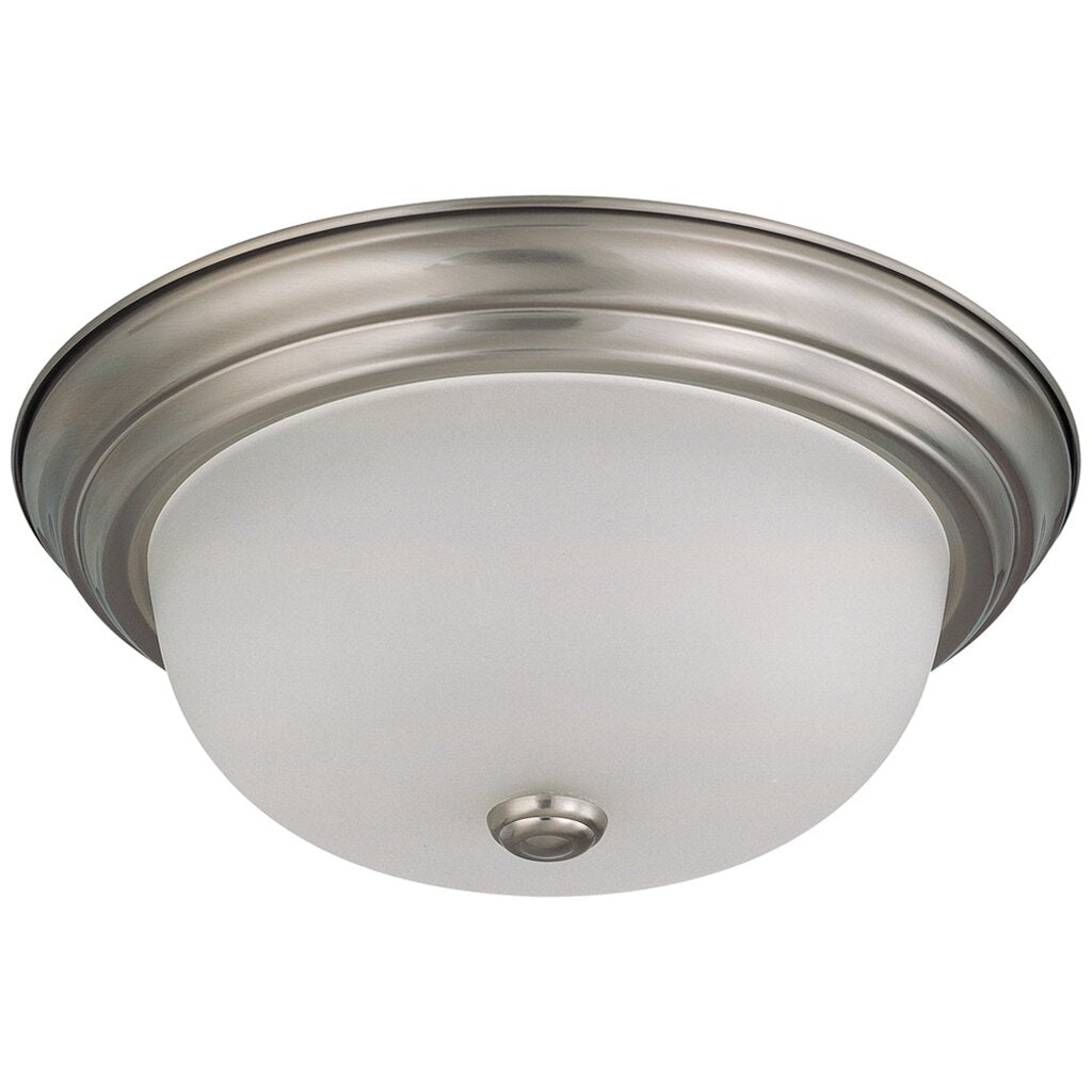 Satco 60-3262 Flush Mount Fixture 2 Light; 13 in.; with Frosted White