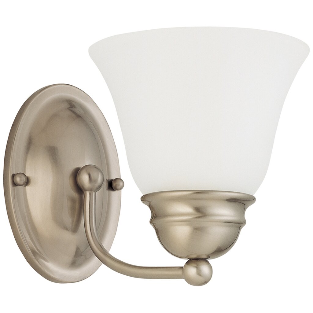 Satco 60-3264 Vanity Fixture Empire; 1 Light; 7 in.; with Frosted