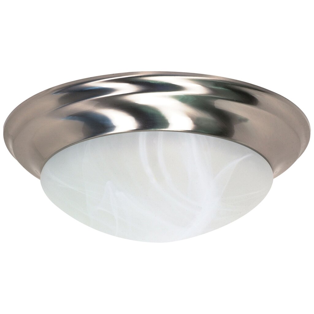 Satco 60-285 Flush Mount Fixture 3 Light; 17 in.; Twist and Lock with