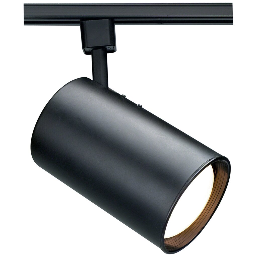 Satco TH203 Track Head Fixture 1 Light - R30 Straight Cylinder Black