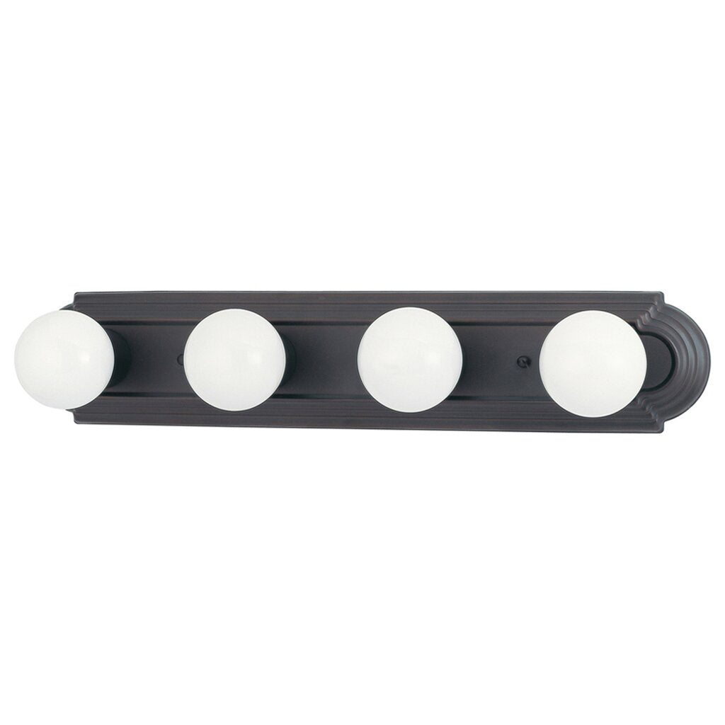 Satco 60-1285 Vanity Fixture 4 Light; 24 in.; Racetrack Style