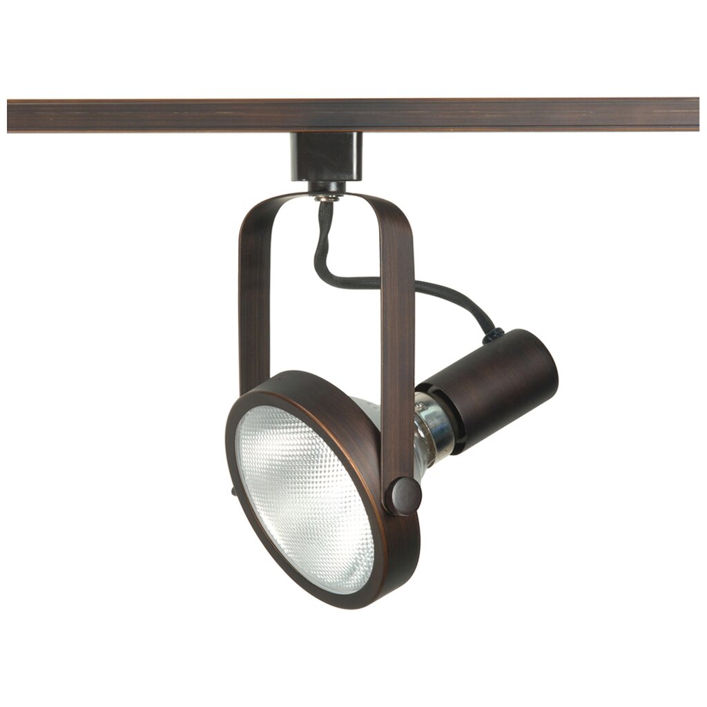 Satco TH348 Track Head Fixture 1 Light - PAR30 Gimbal Ring Russet