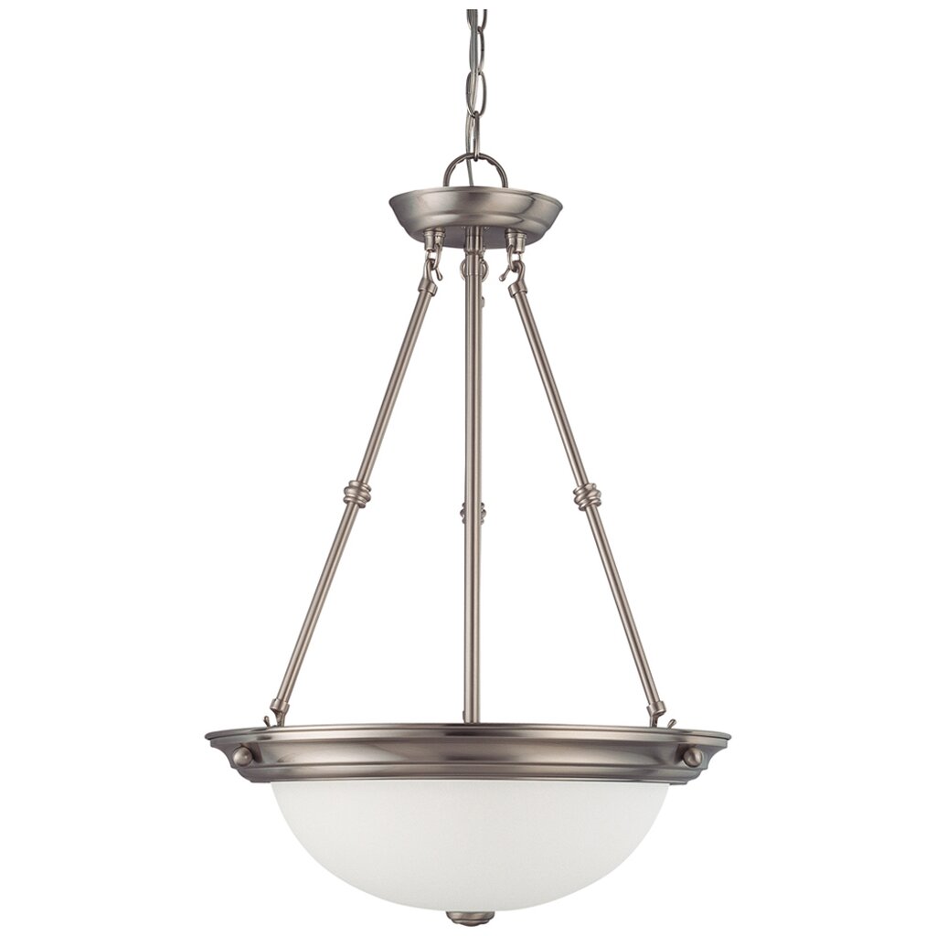 Satco 60-3247 Pendant Fixture 3 Light; 15 in.; with Frosted White