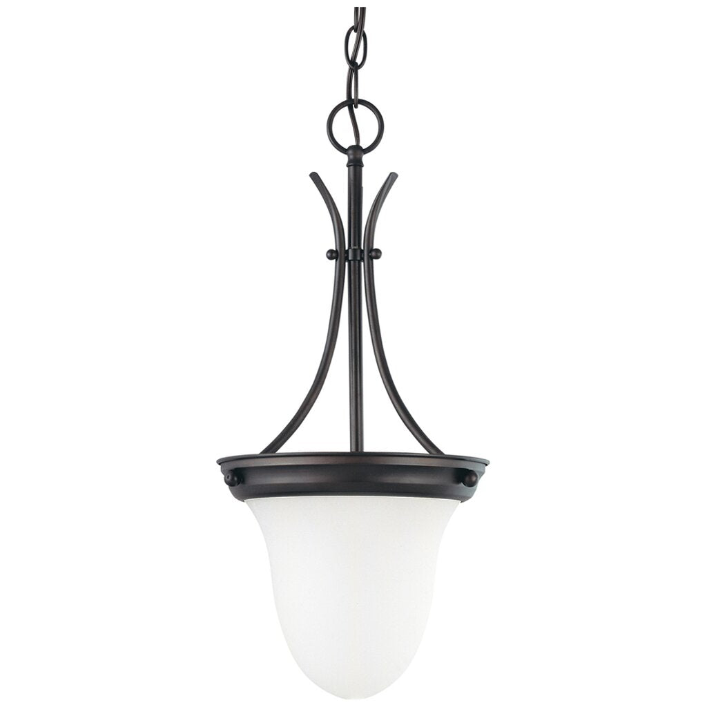 Satco 60-3174 Pendant Fixture 1 Light; 10 in.; with Frosted White