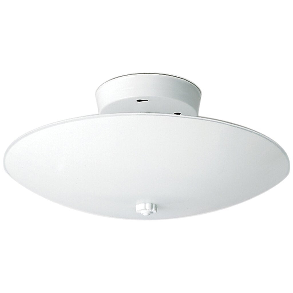 Satco 77/823 Fixture 2 Light - 12 Ceiling White Round