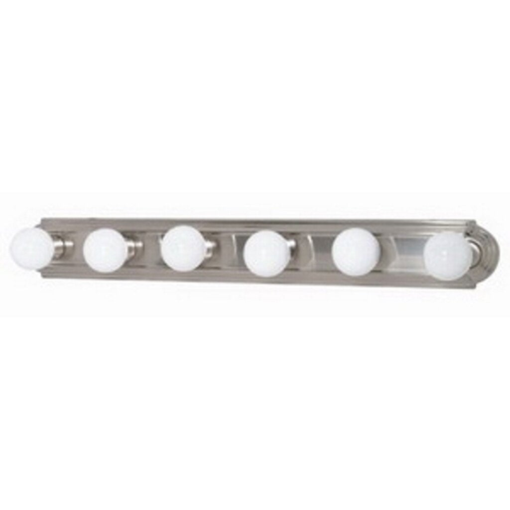 Satco 60-302 Vanity Fixture 6 Light; 36 in.; Racetrack Style