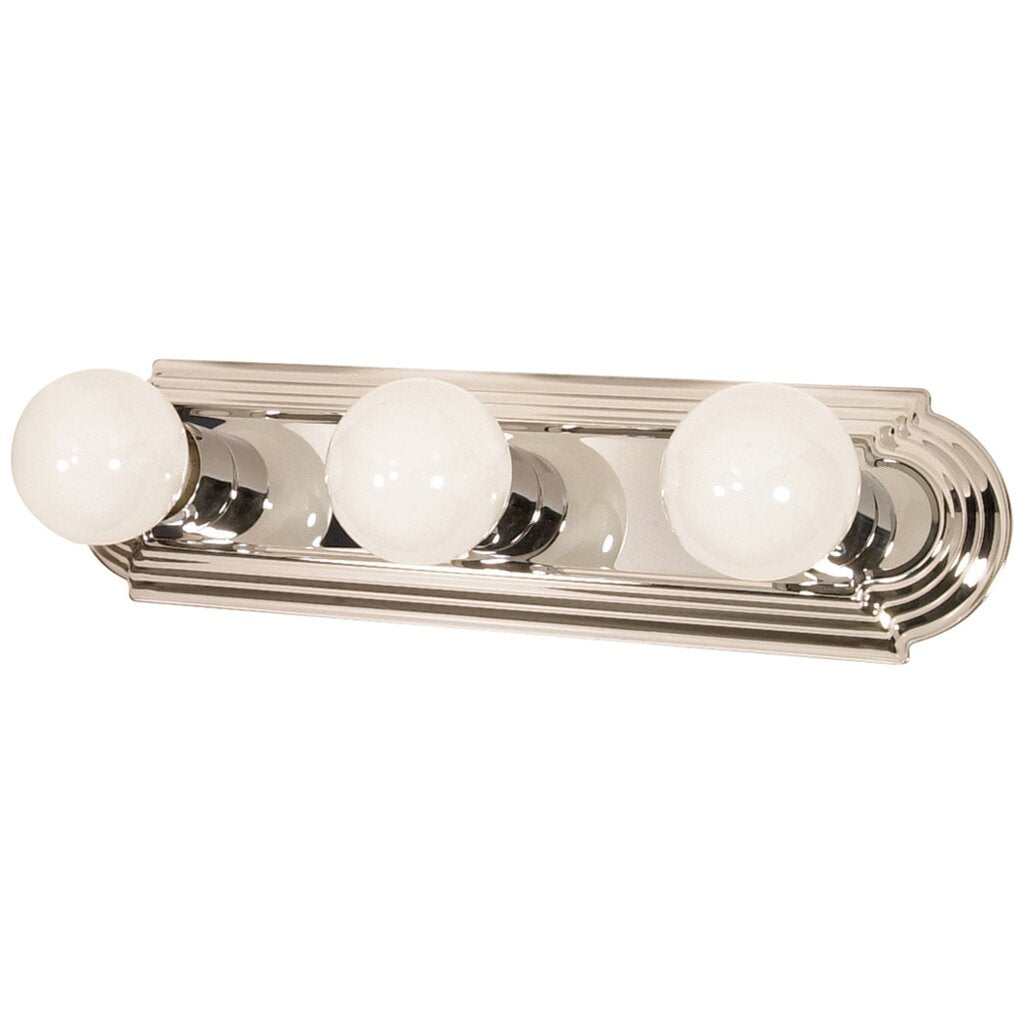 Satco 60-296 100W Incandescent LED Vanity Fixture 3 Light; 18 in.;