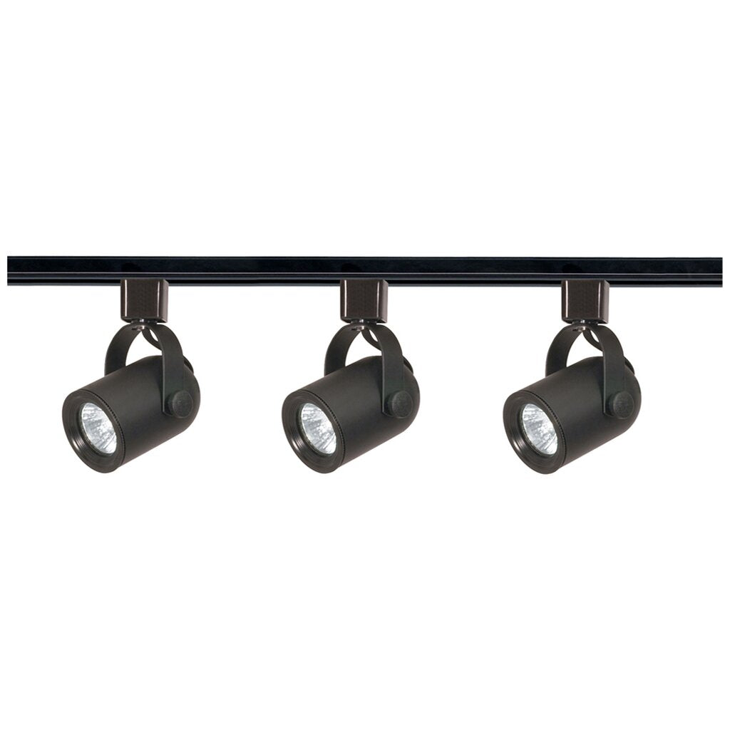 Satco TK349 Track Kit Fixture 3 Light - MR16 Round Back 4 foot Track