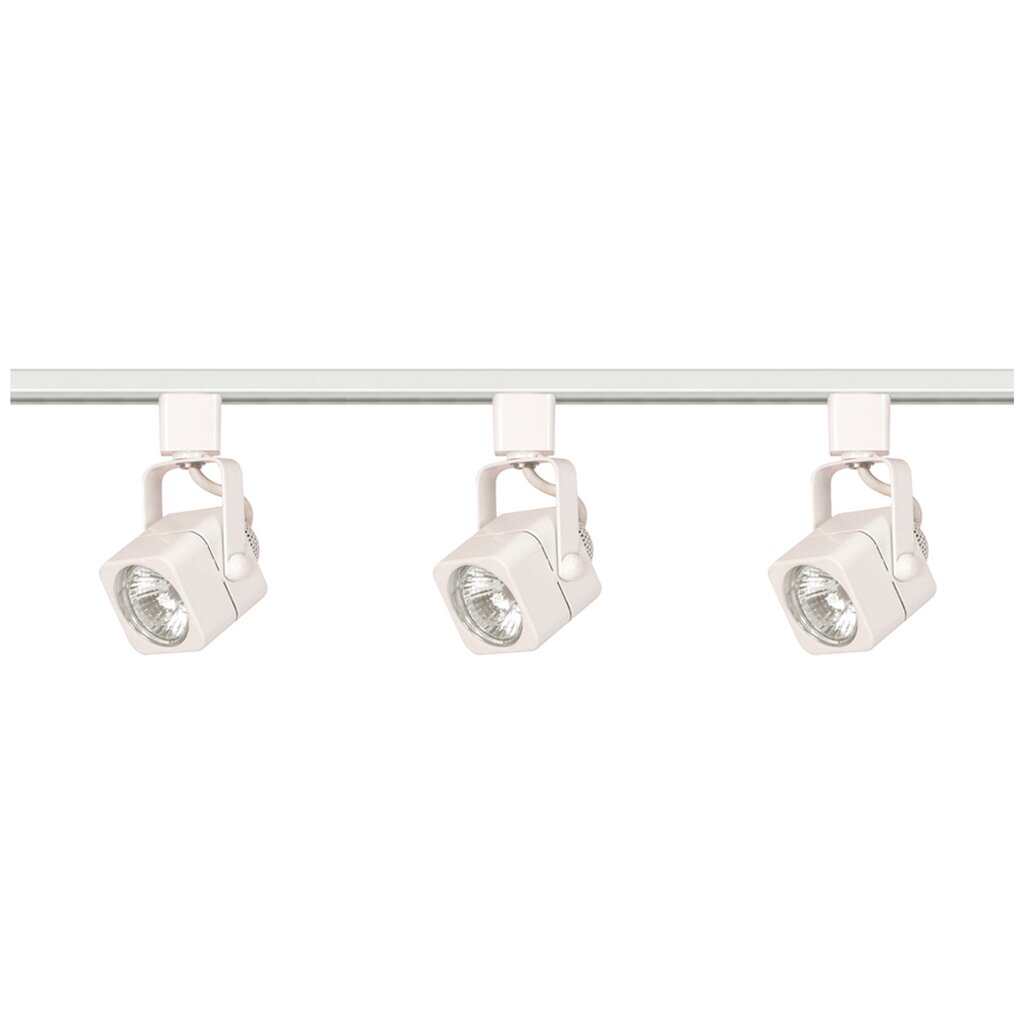 Satco TK345 Track Kit Fixture 3 Light - MR16 Square 4 foot Track Line